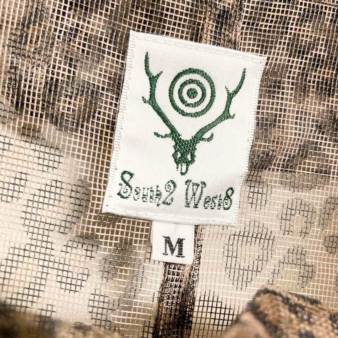 オーバーシルエットサイズ！south2west8 メッシュブッシュコート