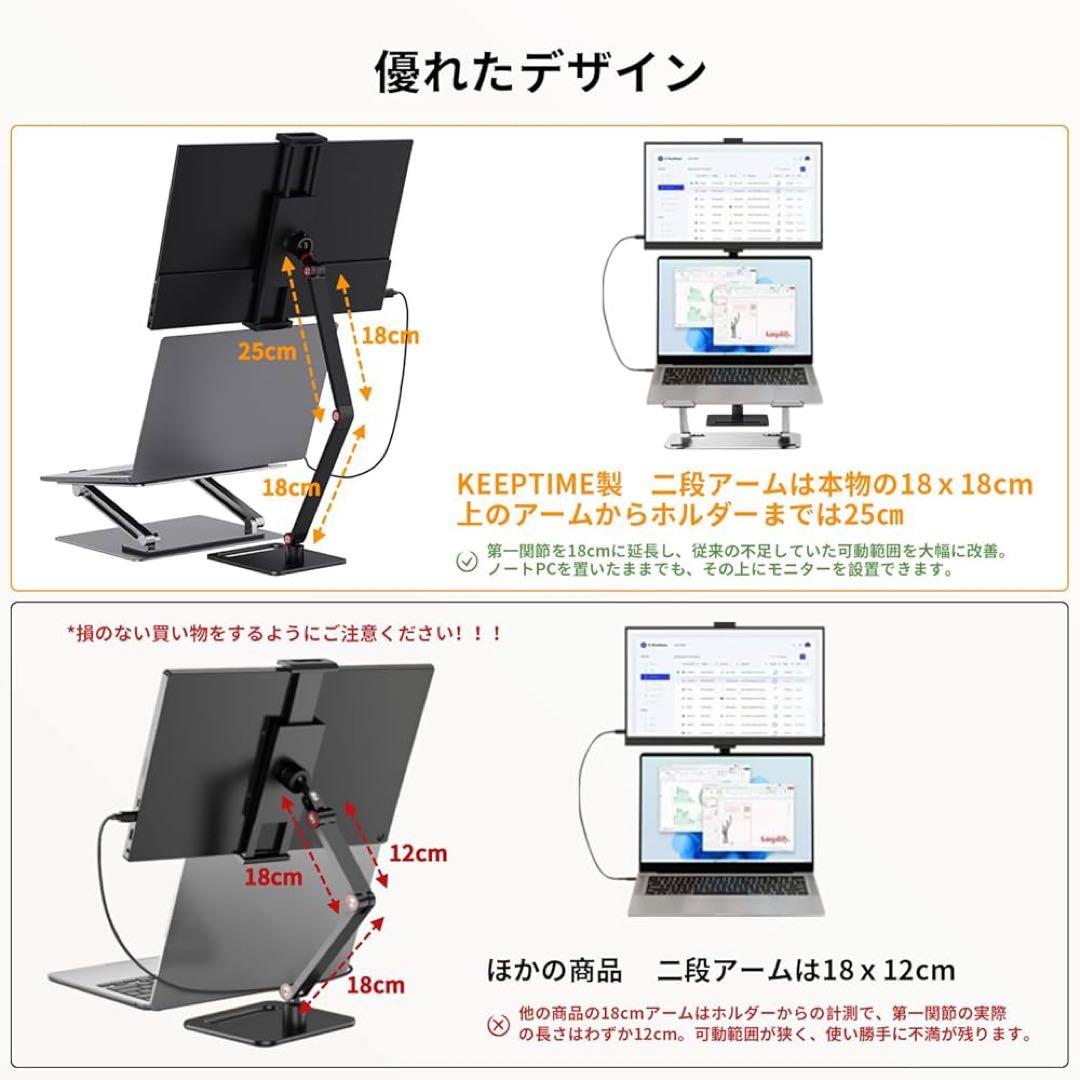KEEPTIME モバイルモニター 15.6インチ FHD IPS 非光沢