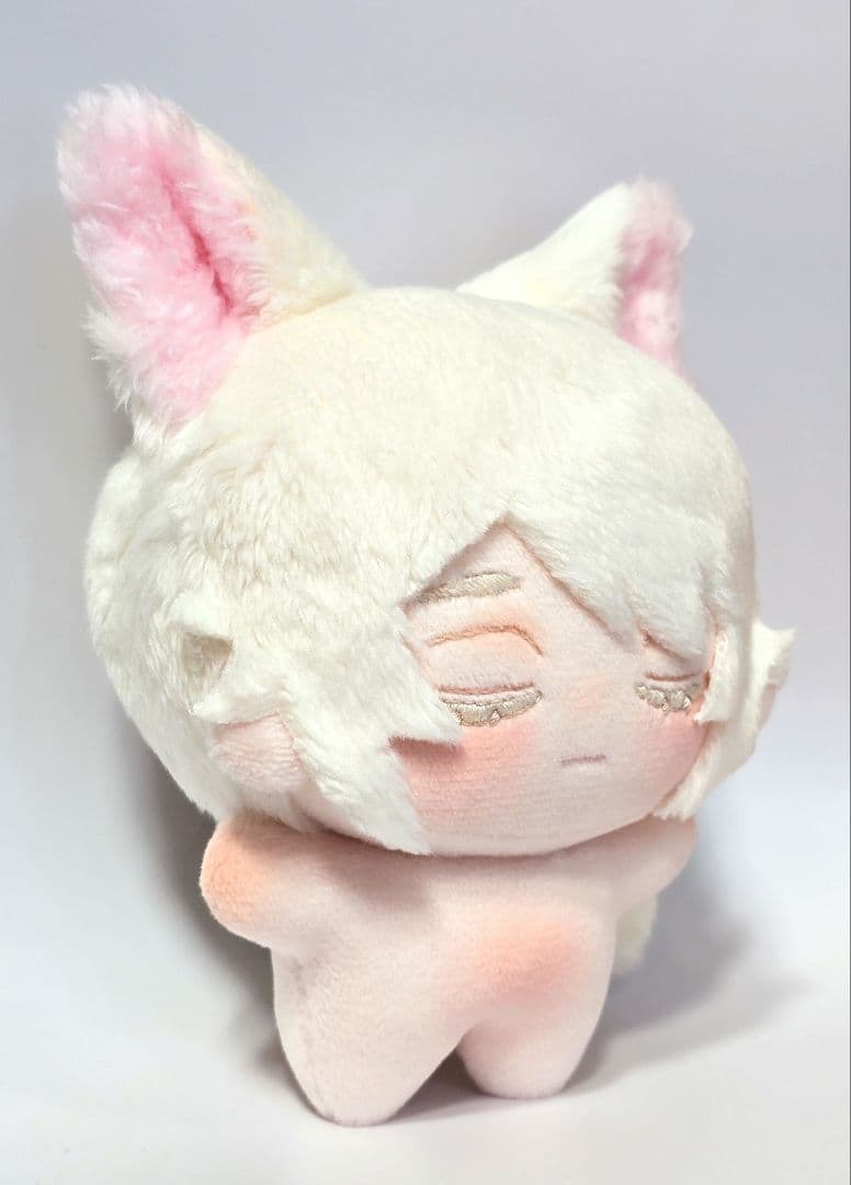 自作 無属性 ぬいぐるみ クリーム色の猫くん A 10cm