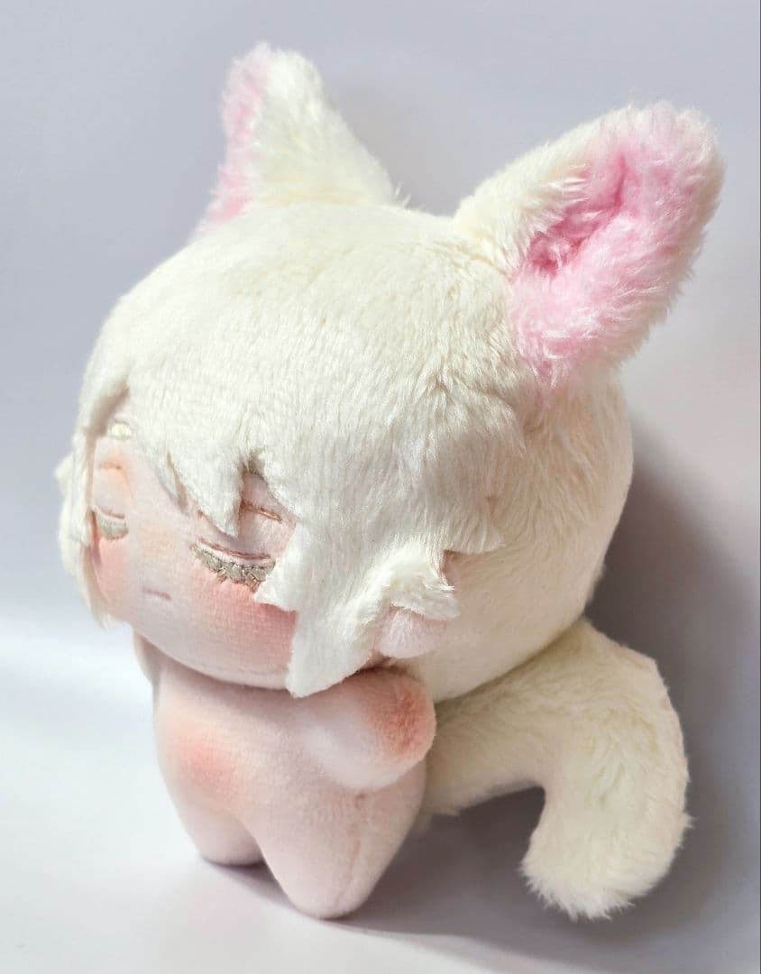 自作 無属性 ぬいぐるみ クリーム色の猫くん A 10cm