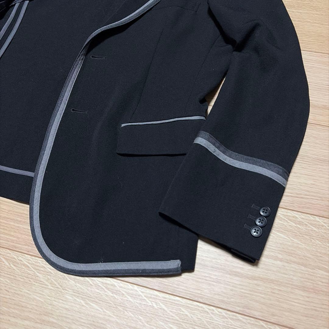 【美品】 BEAMS ビームス テーラードジャケット パイピング ブラック L