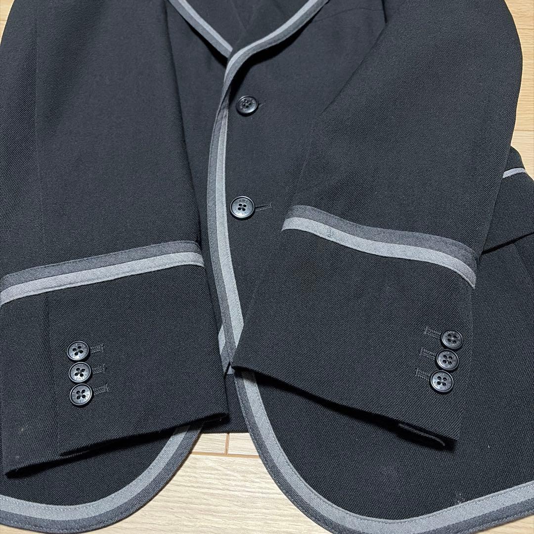 【美品】 BEAMS ビームス テーラードジャケット パイピング ブラック L