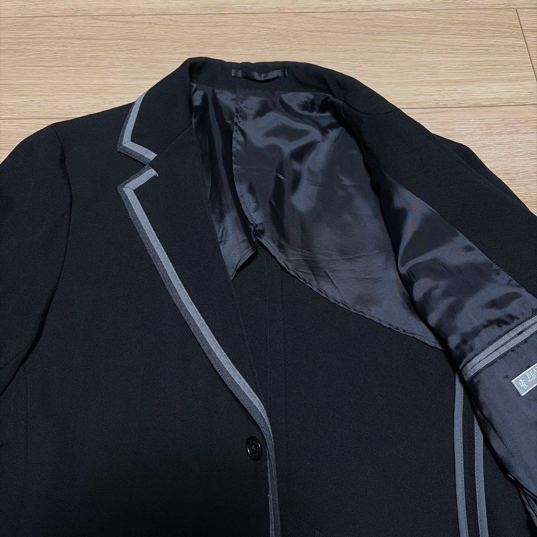 【美品】 BEAMS ビームス テーラードジャケット パイピング ブラック L