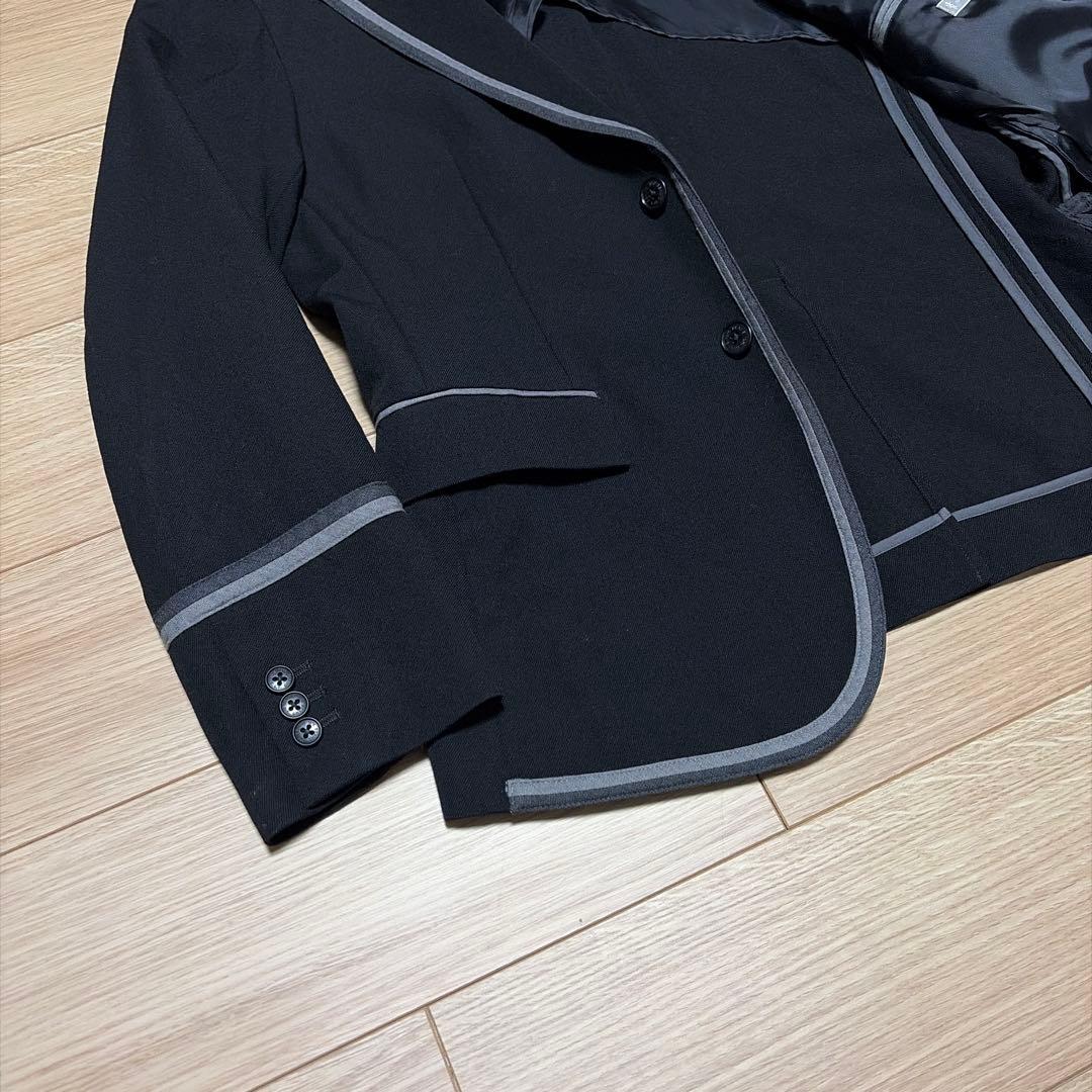 【美品】 BEAMS ビームス テーラードジャケット パイピング ブラック L