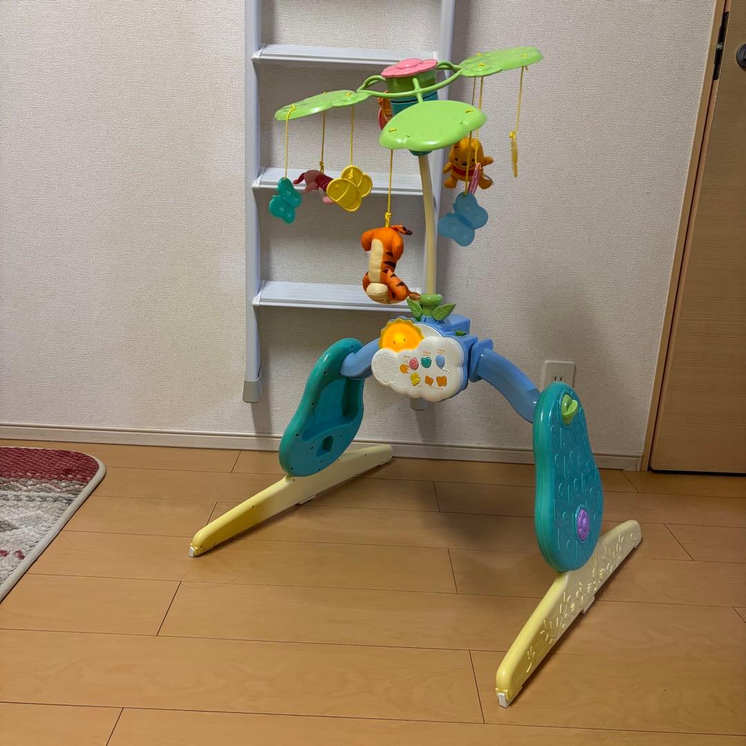 ◆くまのプーさん　えらべる回転6wayジムにへんしんメリー　ディズニーベビー