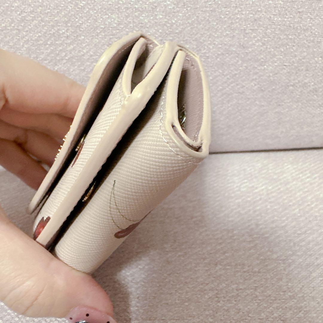 RANDA チェリー柄 三つ折り財布 ほぼ新品未使用