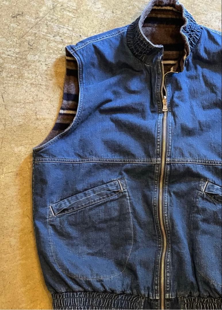トップス TENDERLOIN DENIM BLANKET SIBLE VEST