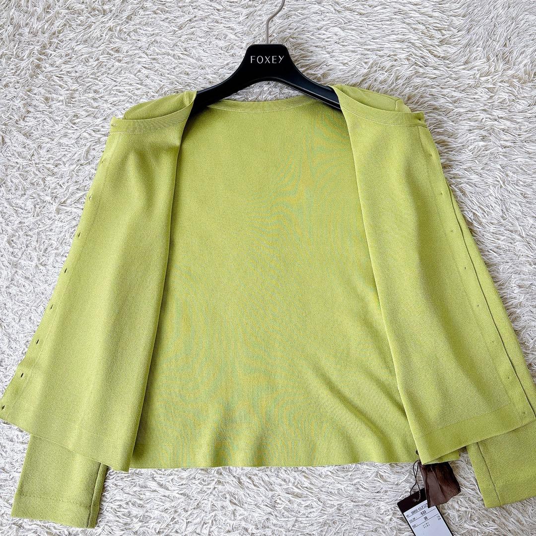 タグ付✨美品✨フォクシー エブリデイカーディガン 38 グリーン系 長袖