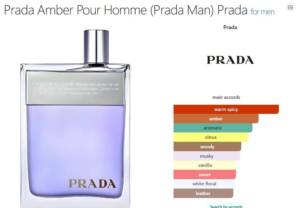 Prada Amber Pour Homme 50ml 香水