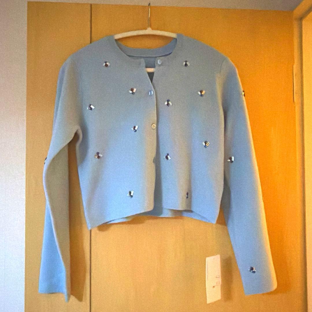 ビジューニットジャケット