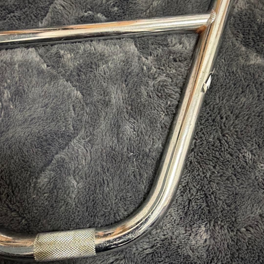BMX ツーピース　ハンドル　シルバー　メッキ
