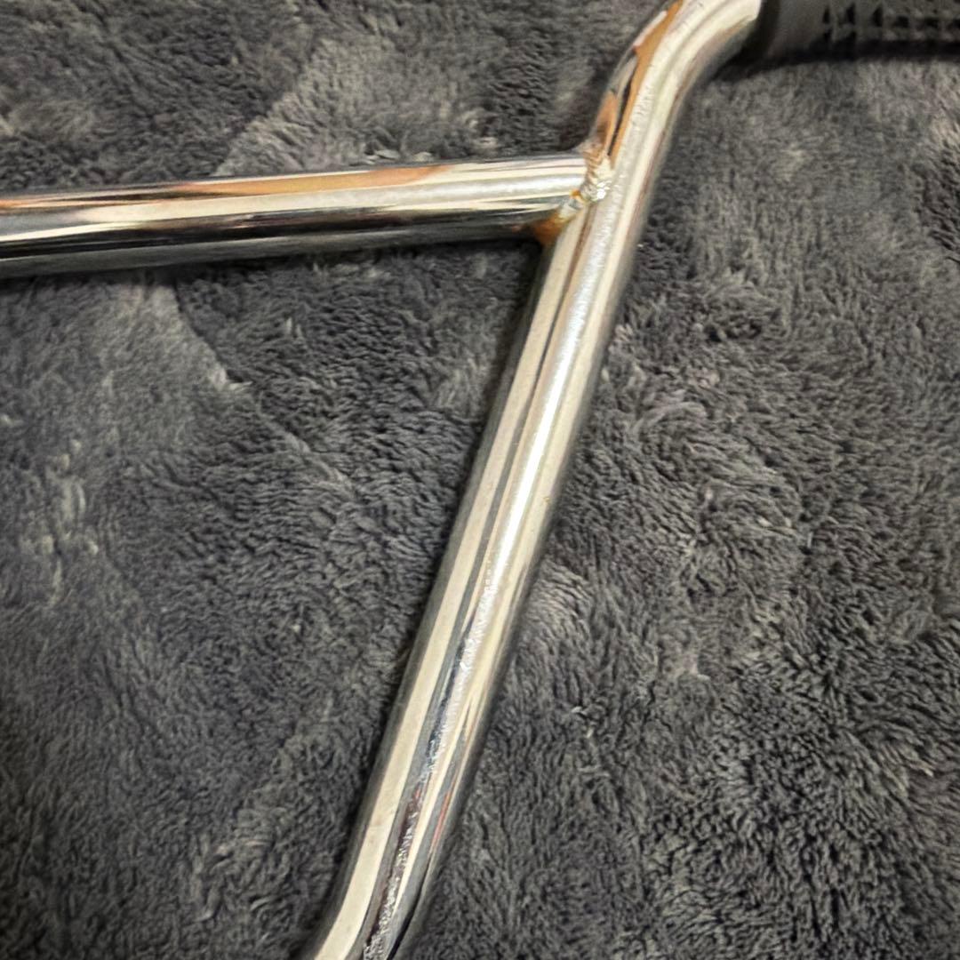 BMX ツーピース　ハンドル　シルバー　メッキ