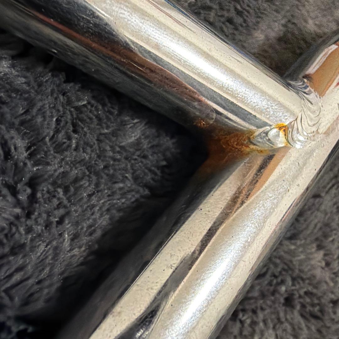 BMX ツーピース　ハンドル　シルバー　メッキ