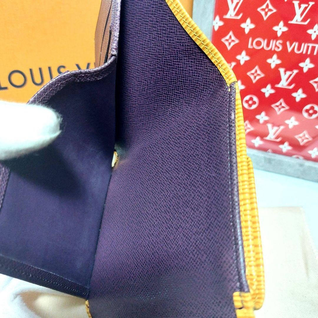 美品 Louis Vuitton ルイヴィトン エピ Wホック 三つ折財布