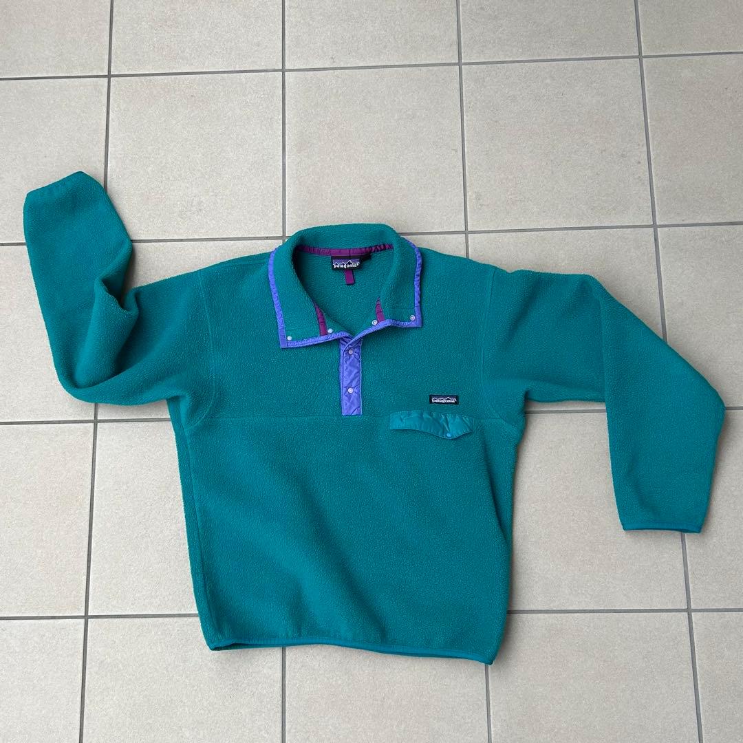 90s パタゴニア patagonia スナップt アメリカ製 緑