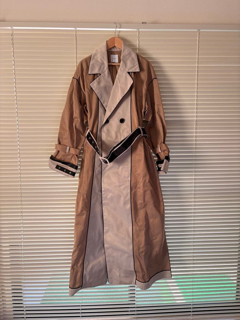 ちゃむ　Ameri Vintage バイカラー　トレンチコート