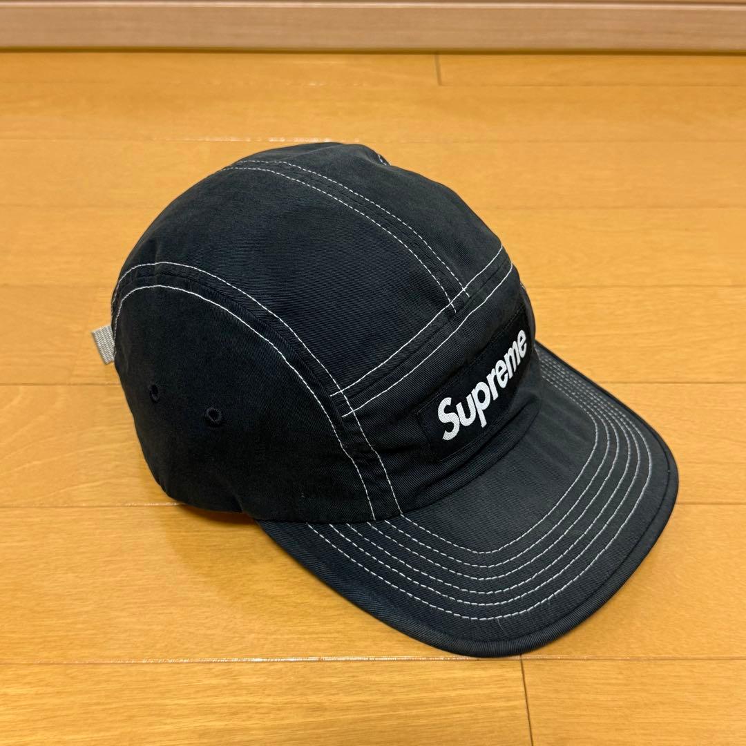 Supreme 2-Tone Twill Camp Cap ブラック 22ss