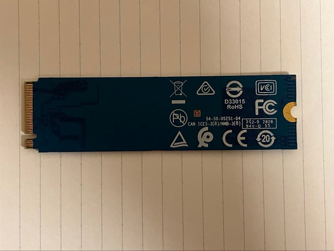 【値下げ】WD Blue SN550 500GB NVMe SSD 961