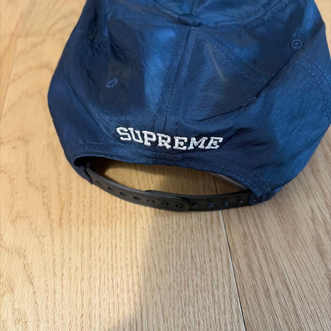 帽子 supreme Motion Logo Iridescent cap navy