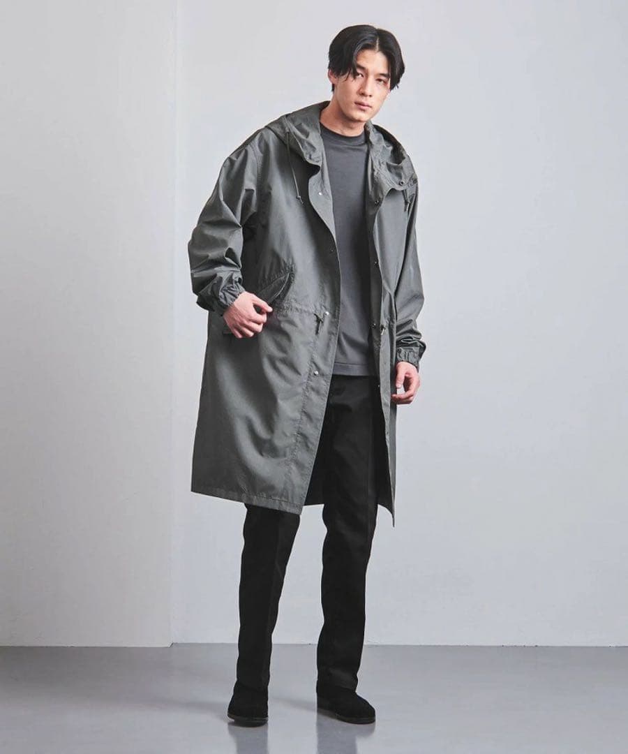 【新品★洗える】モッズコート タフタ 軽量 オリーブ UNITED ARROWS