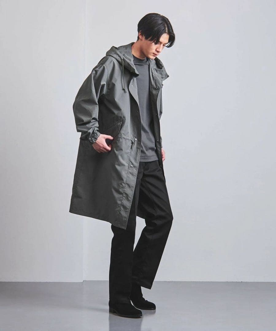 【新品★洗える】モッズコート タフタ 軽量 オリーブ UNITED ARROWS