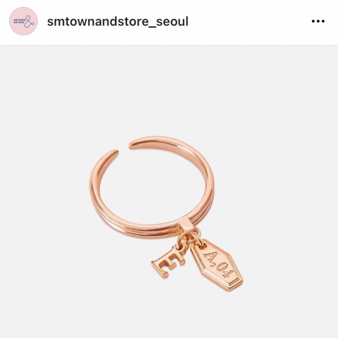 super junior ウニョク  バースデー イニシャル リング