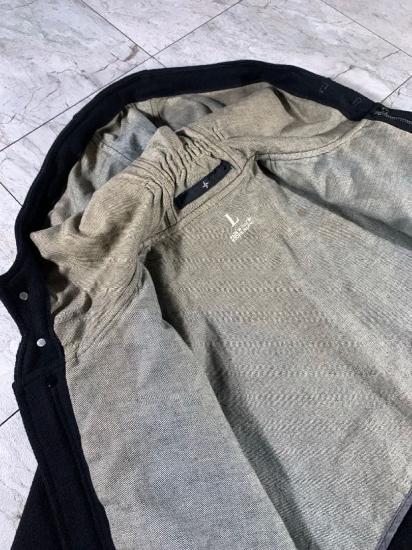 00s Stone  wool hooded coat アーカイブ