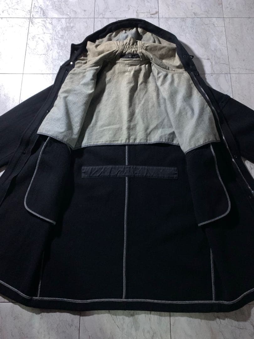 00s Stone  wool hooded coat アーカイブ