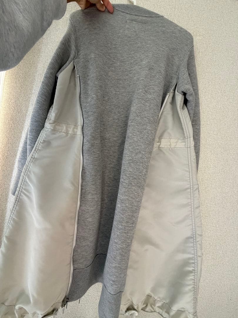 美品　sacai MA1 ワンピース　ブラック　size1