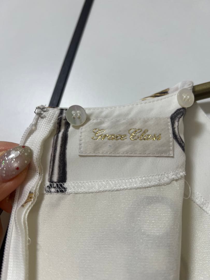 Grace Class 鍵プリント ノースリーブワンピース