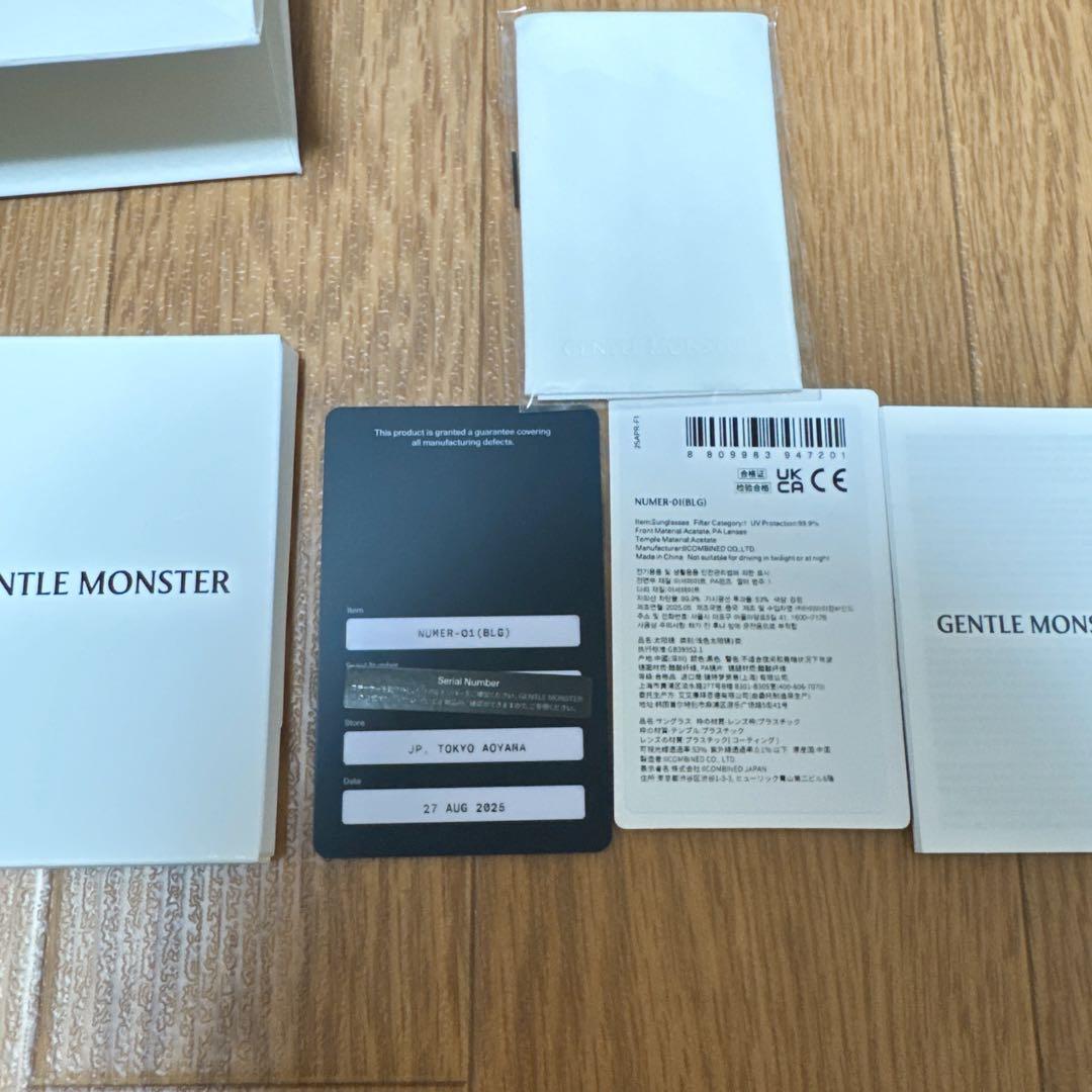 Gentle Monster ジェントルモンスター Numer 01(BLG)