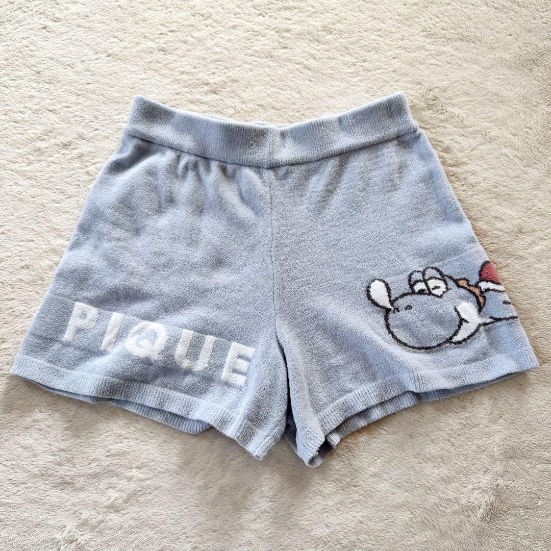 ジェラートピケ ヨッシー ルームウェア セットアップ ブルー 美品