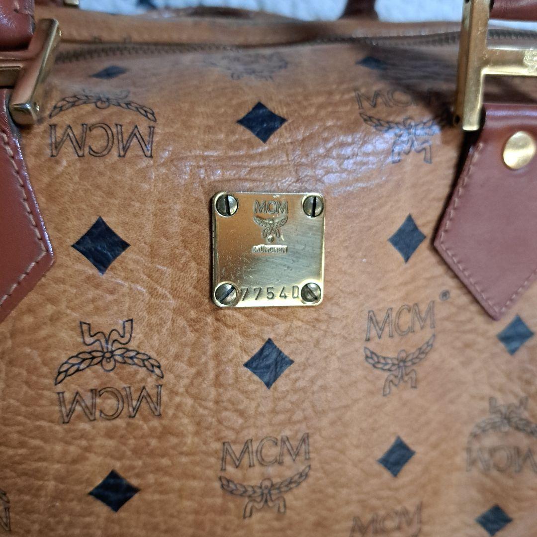 MCM ボストンバッグ 77540 ブラウンレザー