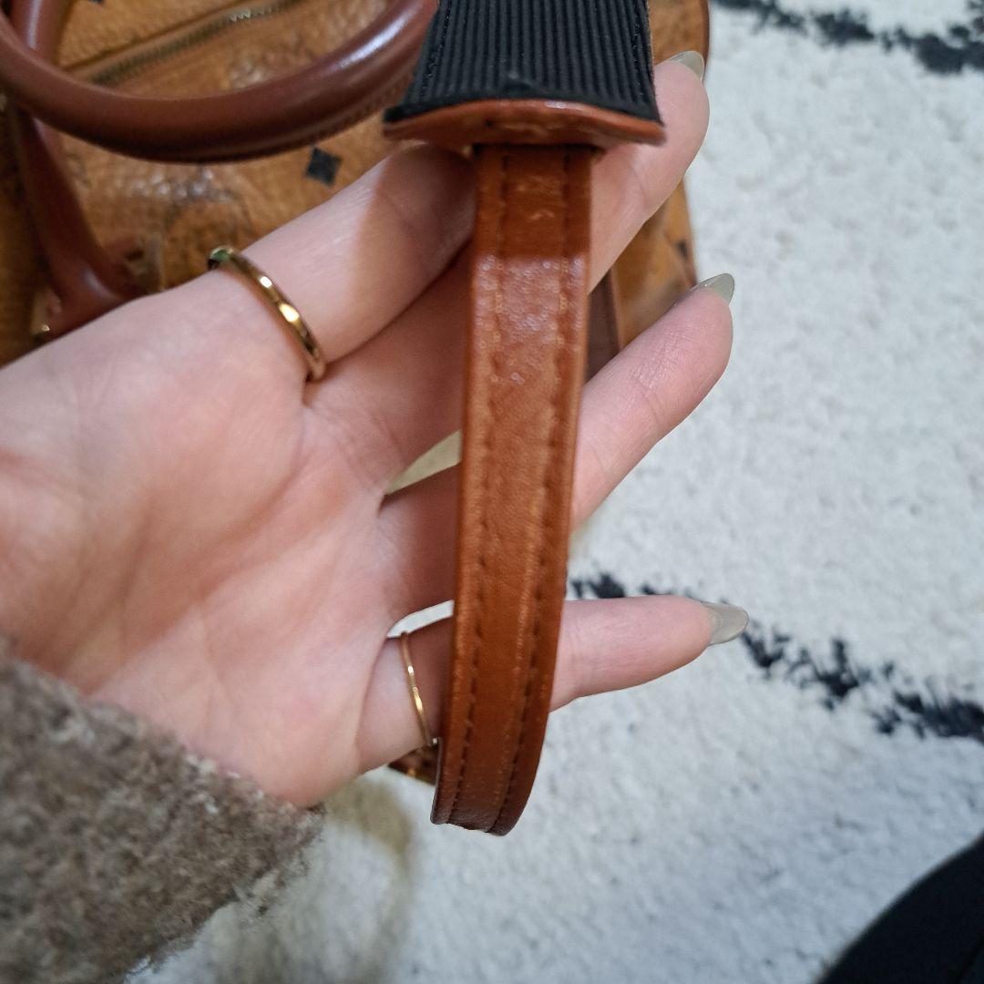 MCM ボストンバッグ 77540 ブラウンレザー