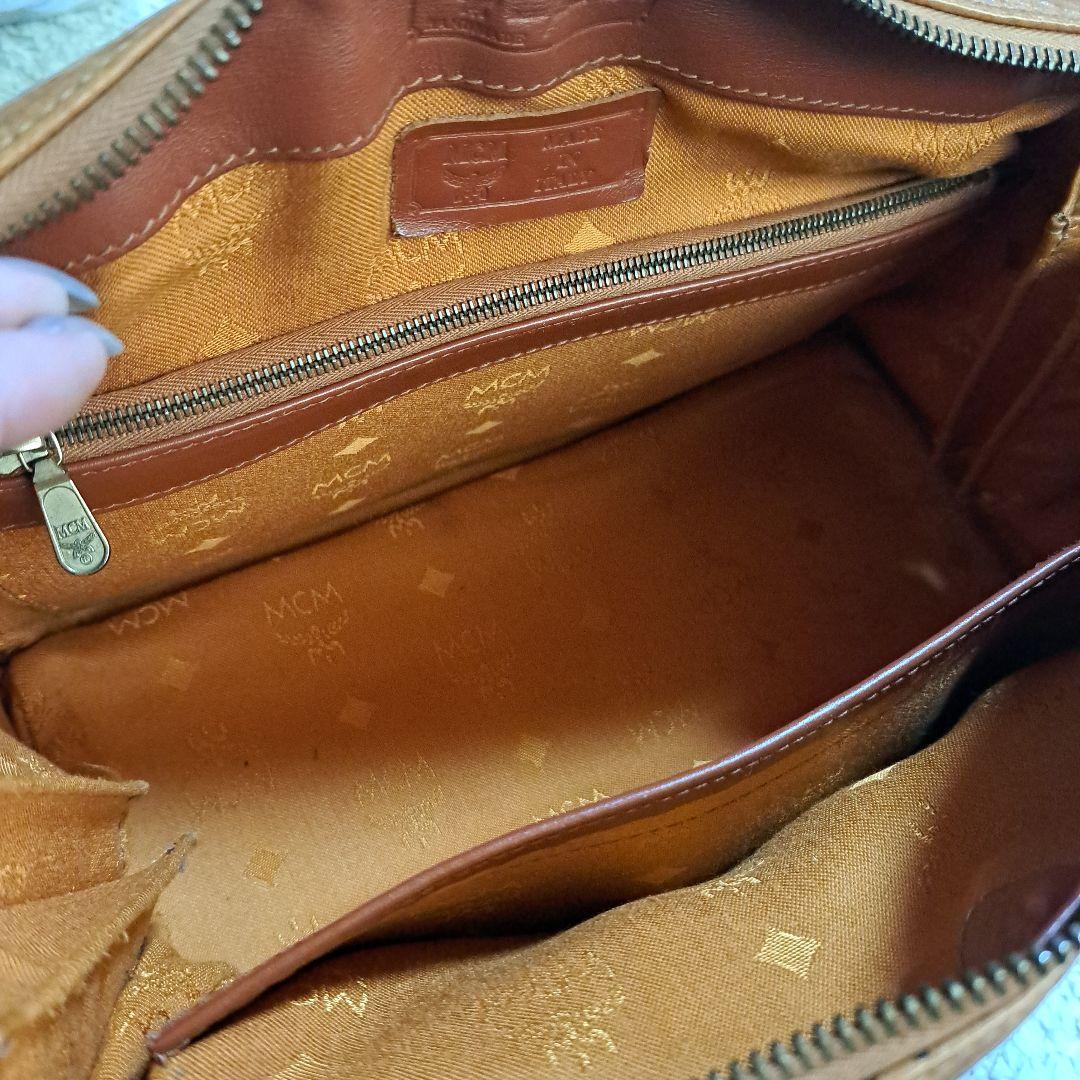 MCM ボストンバッグ 77540 ブラウンレザー