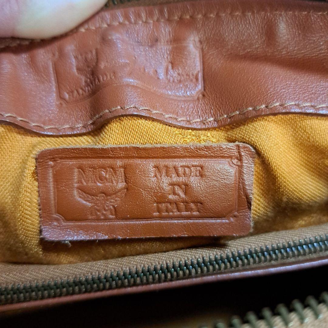 MCM ボストンバッグ 77540 ブラウンレザー