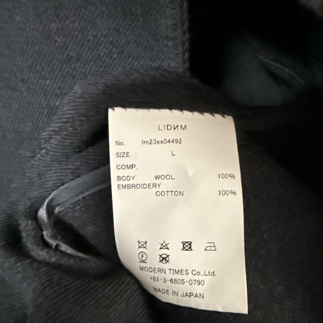 ジャケット・アウター LIDNM WOOL MILLED REVER BLOUSON
