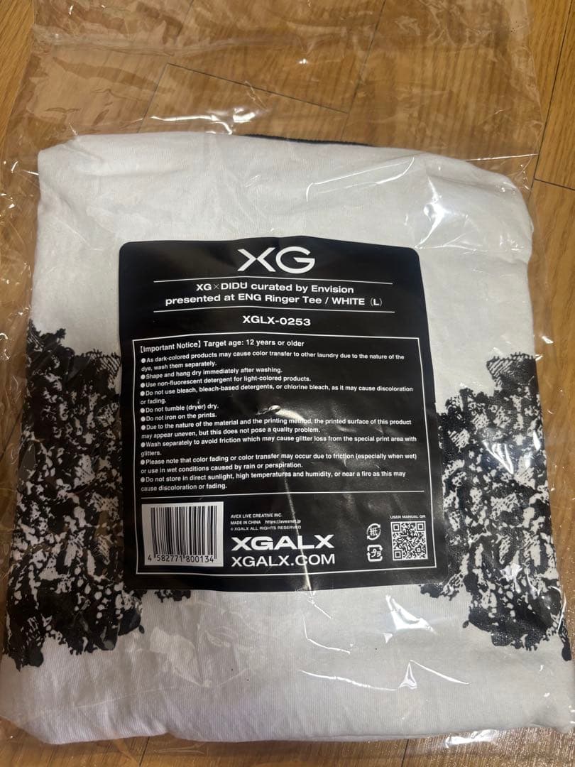 XG x DIDU Ringer Tee ホワイト L