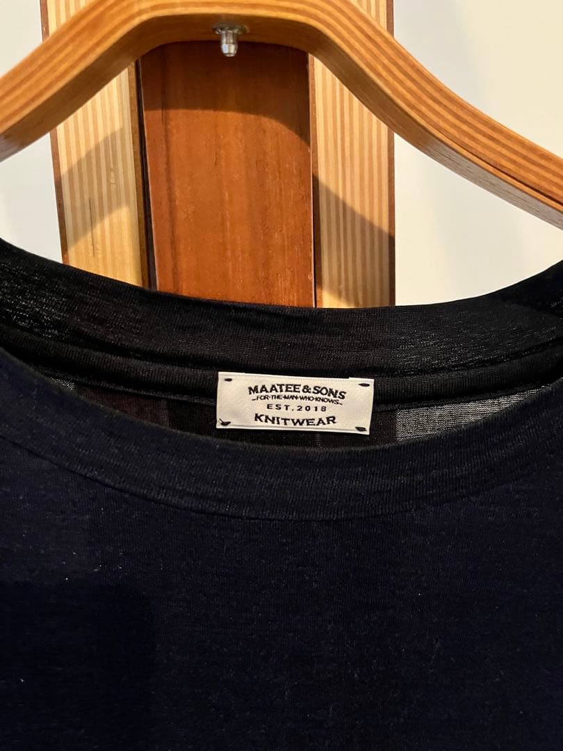 MAATEE & SONS ネイビー Tシャツ 半袖