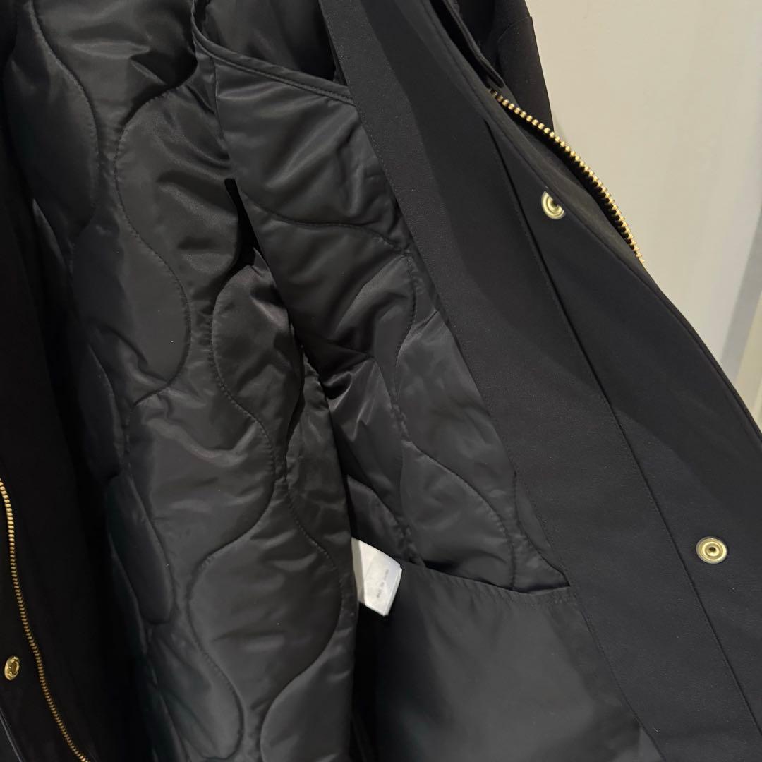 23区【撥水/洗える】中綿ベストライナー付きコート　新品未使用　ブラック38