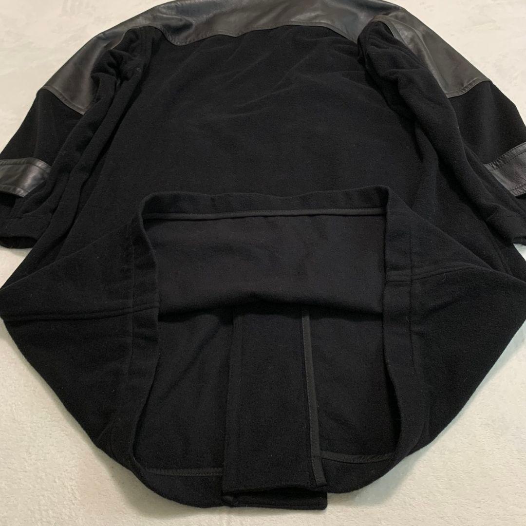 定価14万【美品】FORSOMEONE レザーパネル ウールダッフルコート 48