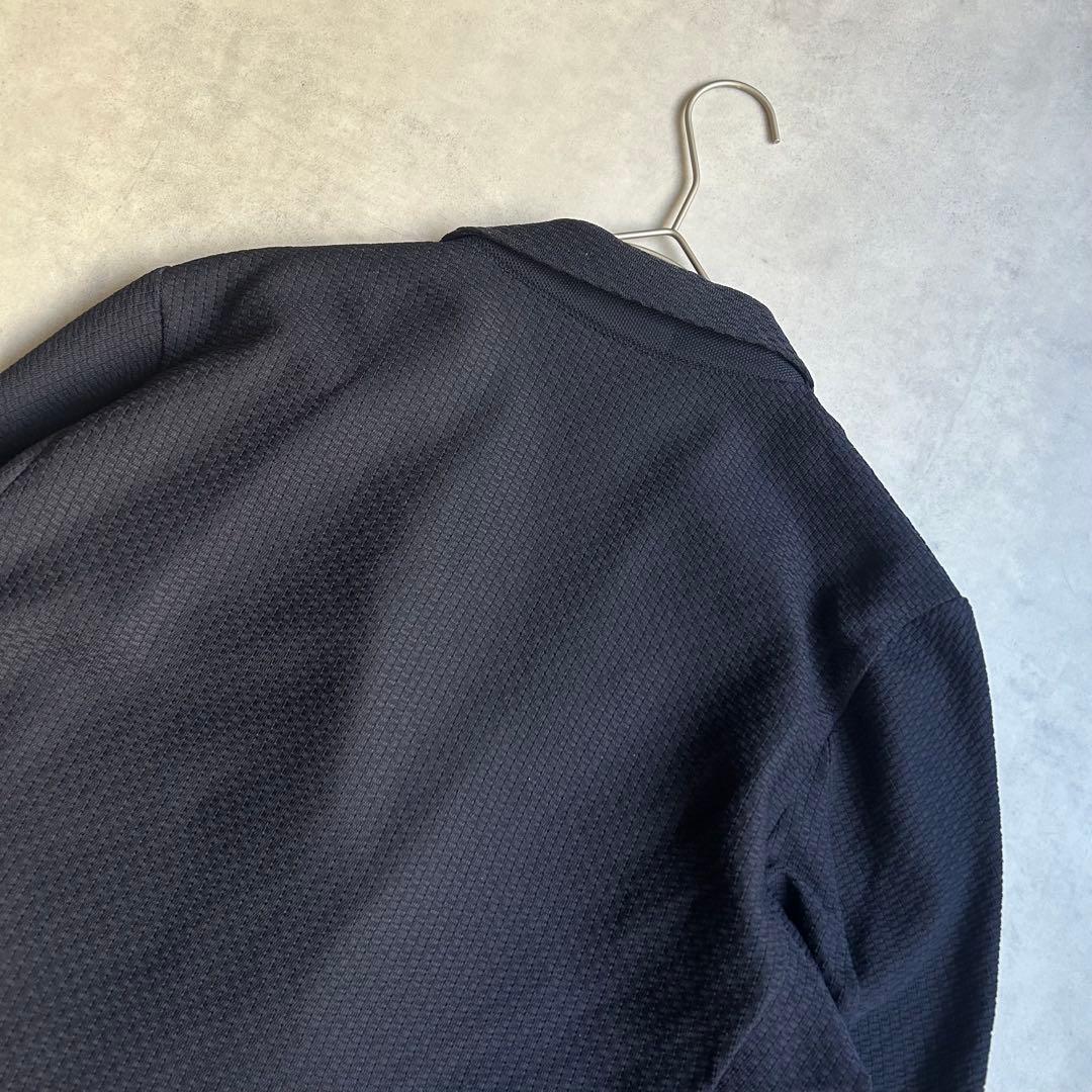 美品 ジェイプレス バケット編みニットジャケット シングル 2B レザータグ