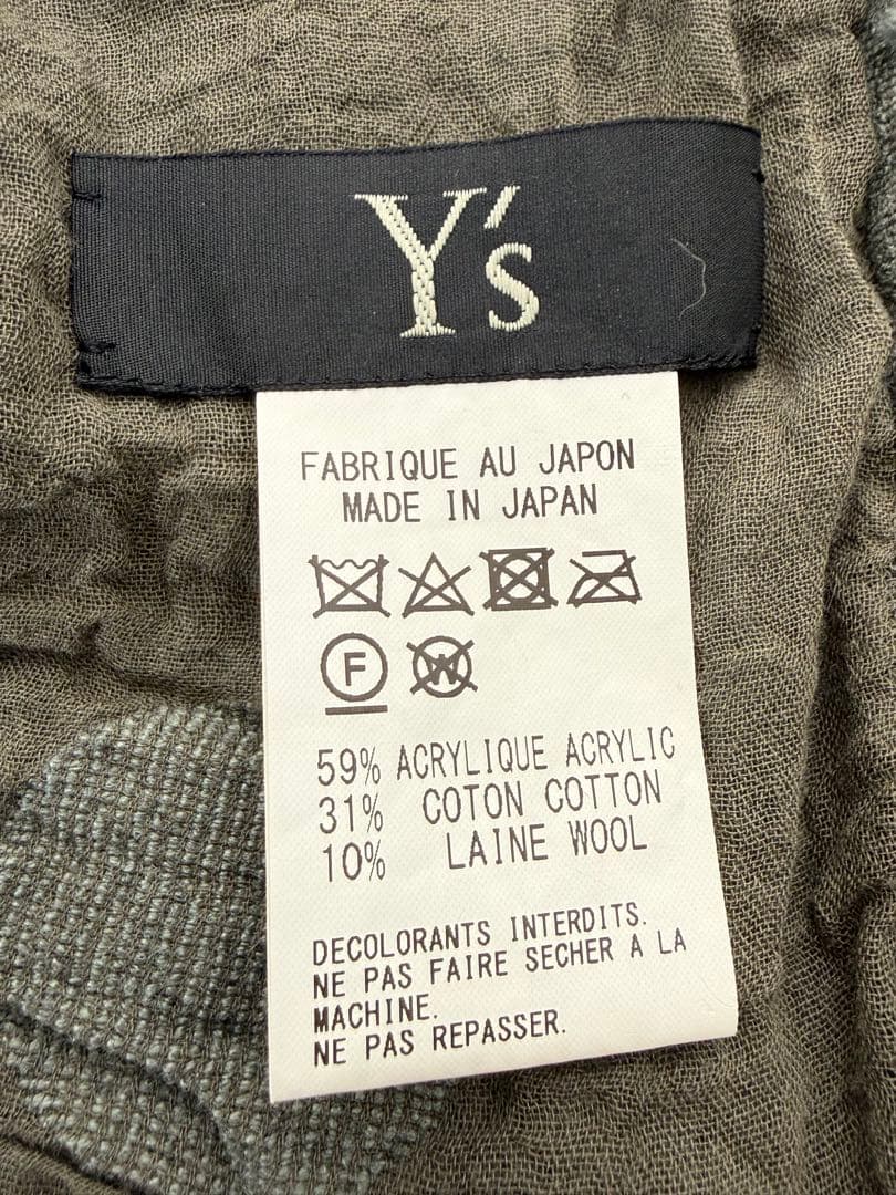 y's ワイズ 大判デザインストール マフラー