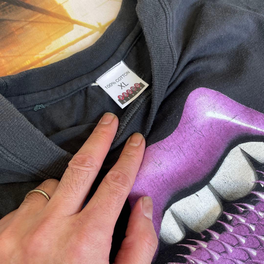 90sローリングストーンズ　ヴィンテージXL Tシャツ スパイクタン