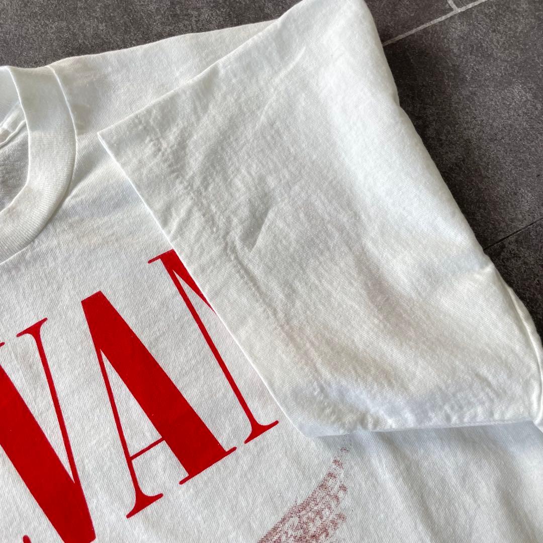 NIRVANA カートコバーン ニルヴァーナ IN UTERO Tシャツ 白 赤