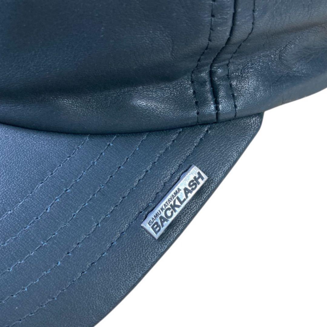 バックラッシュ　レザーキャップ　黒　牛革　未使用品