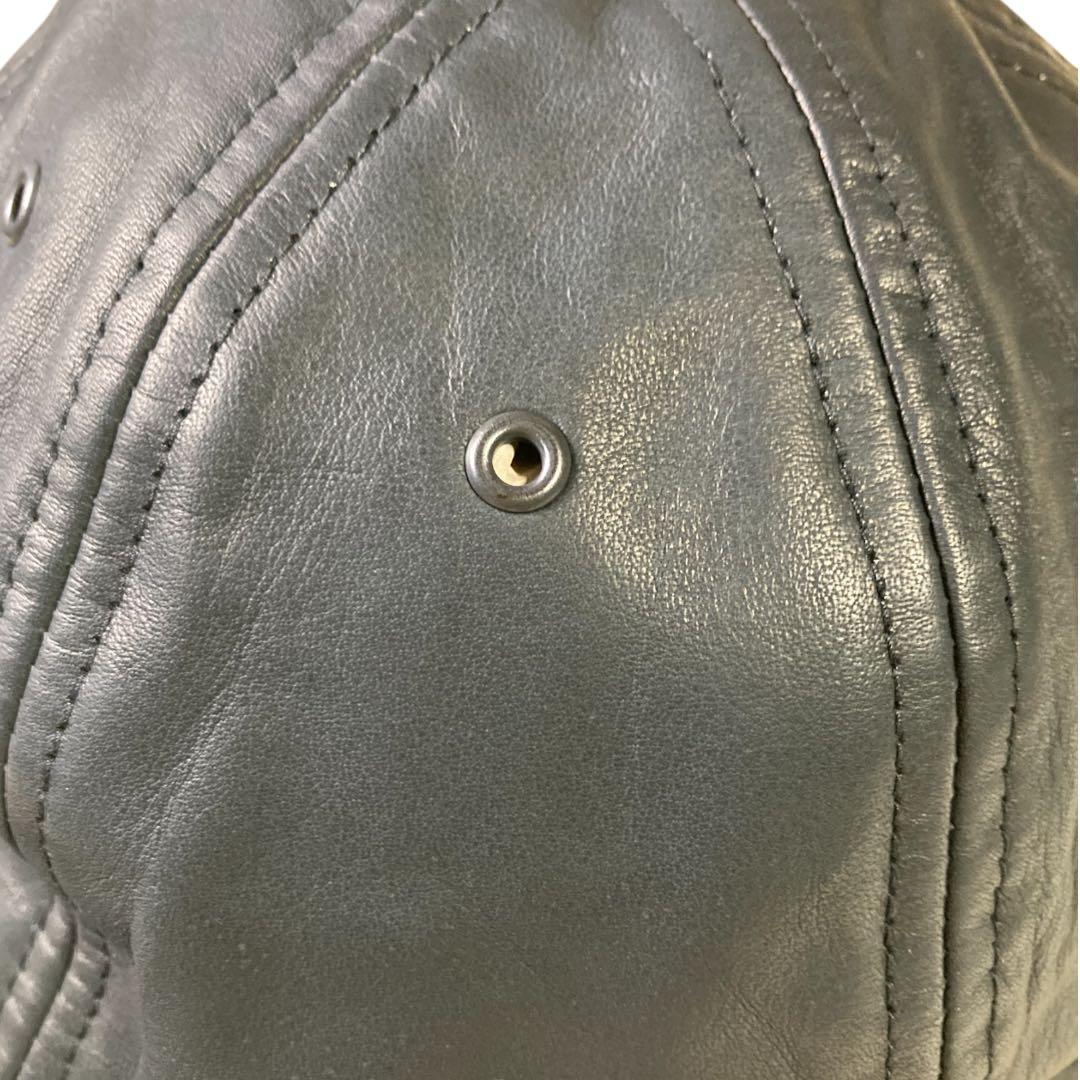バックラッシュ　レザーキャップ　黒　牛革　未使用品