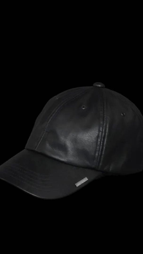 バックラッシュ　レザーキャップ　黒　牛革　未使用品