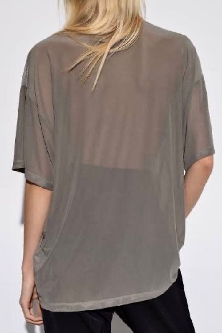 MM6 MaisonMargiela シアー/シースルー メッシュニットTシャツ