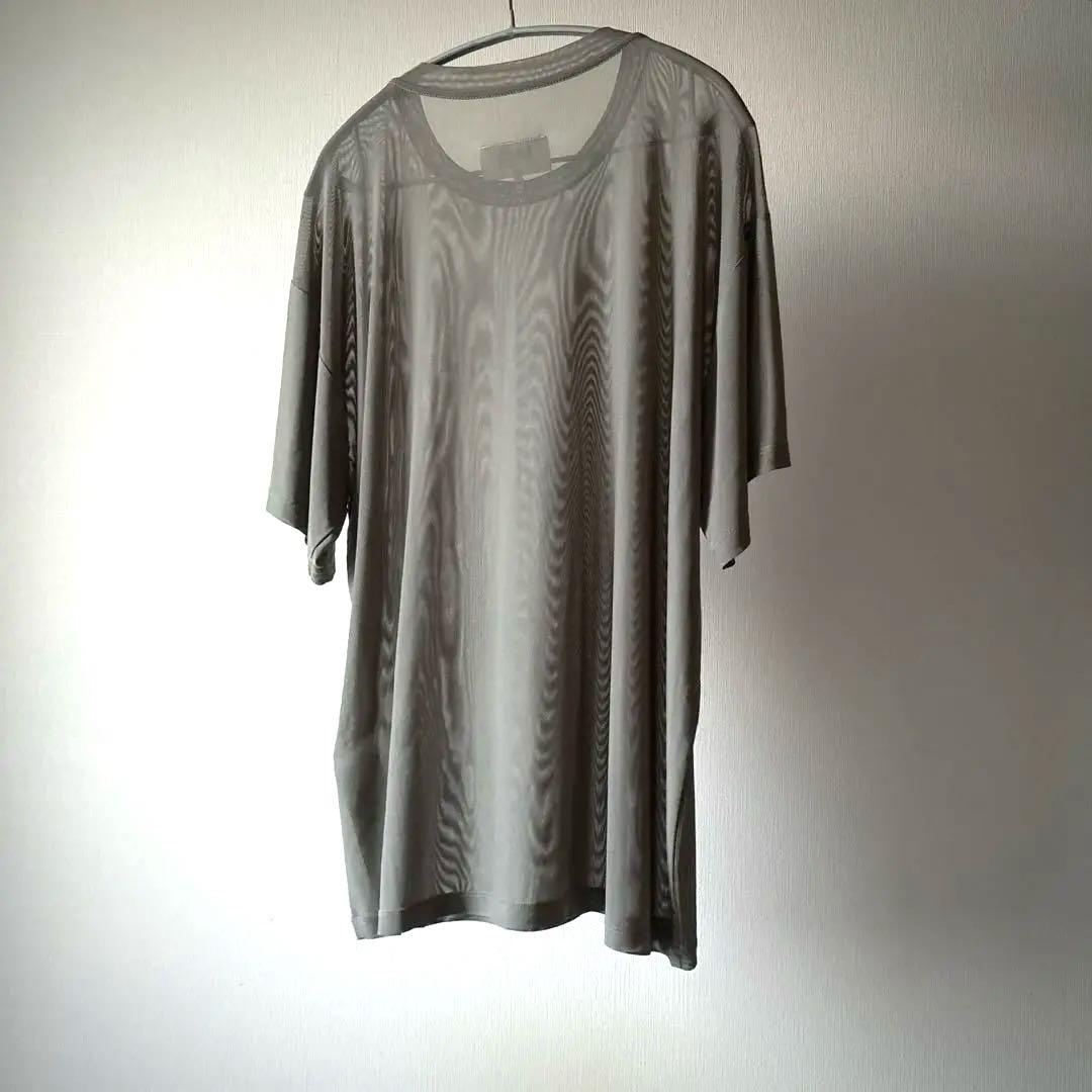 MM6 MaisonMargiela シアー/シースルー メッシュニットTシャツ